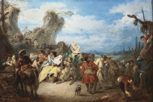 De mars van de troepen, genaamd oorlog
