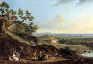 Landschap door Jean Baptiste Lallemand
