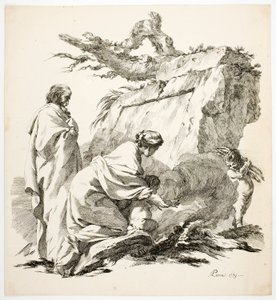 De vlucht naar Egypte door Jean Baptiste Marie Pierre