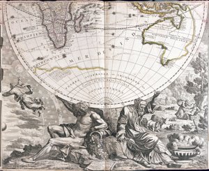 Kaart van het zuidelijk halfrond van de wereld