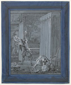 De echtgenoot, de vrouw en de dief door Jean Baptiste Oudry
