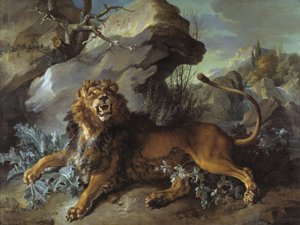 De Leeuw en de Vlieg door Jean Baptiste Oudry