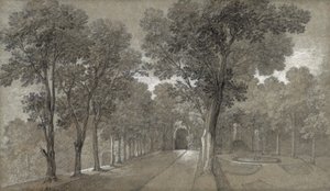 Uitzicht op het Park bij Arcueil, 1744