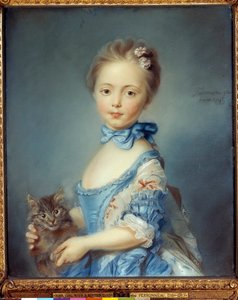 Portret van het meisje met de kat