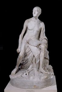 Zittend standbeeld van Voltaire (1694-1778) 1776