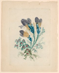 Fantastisch bloemmotief uit "Nouvelle Suitte de Cahiers de fleurs idéales"