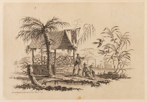 Figuren vliegeren door Jean Baptiste Pillement