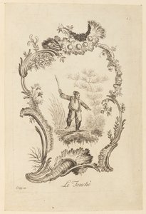 Le Touché, uit "Le Cinq Sens" door Jean Baptiste Pillement