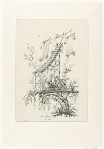 Ornamentale compositie in chinoiserie-stijl