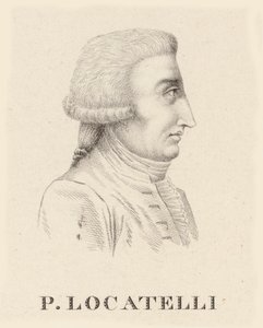 Portret van de violist en componist Pietro Antonio Locatelli 1695-1764