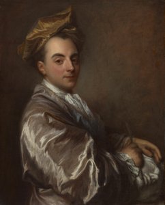 Portret van een beeldhouwer door Jean Baptiste Santerre