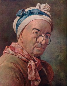 Zelfportret met bril, 1771 door Jean Baptiste Simeon Chardin