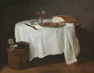 Het witte tafelkleed