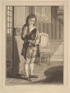 Décrotteur Schoenpoetser, uit Mes gens, ou Les commissionnaires ultramontains au service, 1766-70 door Jean Baptiste Tillard