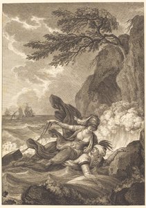 De verloofde van de koning van Garbe: De cassette door Jean Baptiste Tilliard after Charles Monnet