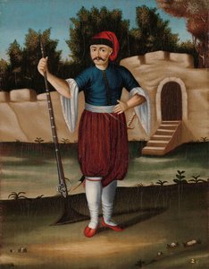 Man van de Albanese kust door Jean Baptiste Vanmour (workshop of)