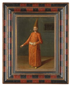 Een Ottomaanse bijldrager door Jean Baptiste Vanmour