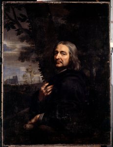 Philippe de Champaigne, oom van de kunstenaar (1602-1674) Kopie van een verdwenen zelfportret. Schilderij door Jean Baptiste de Champaigne (1631-1681) 1668 door Jean Baptiste de Champaigne