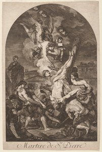 Martire de St. Pierre De Marteldood van Sint Pieter, c. 1750s door Jean Barbault