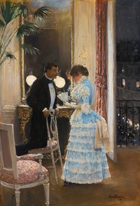 Een gesprek door Jean Beraud
