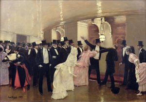 Een Ruzie in de Gangen van de Opera, 1889