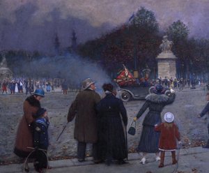 Duitse vlag gedragen bij de Invalides door Jean Beraud
