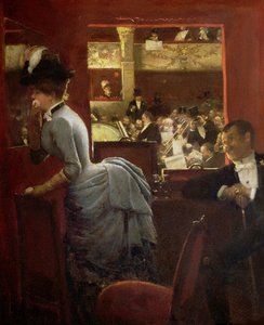 La Baignoire, in het theater des Variétés, 1883