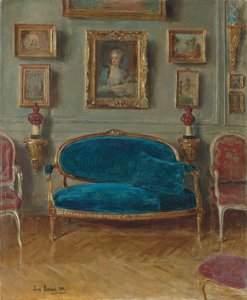 De Blauwe Bank, 1912 door Jean Beraud