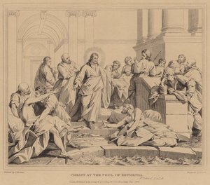 Christus bij het Bad van Bethesda, Johannes door Jean Bernard Restout