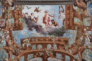 Bacchus en Venus en putti door Jean Boulanger