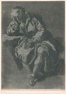 Zittende man door Jean Charles François