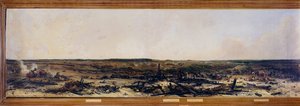 Campagne van Rusland: Panorama van de Slag bij Moskova op 7/09/1812 door Jean Charles Langlois