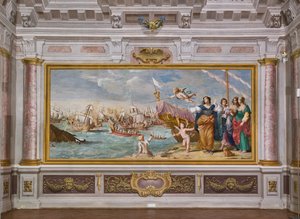 Ontmoeting van Marcus Antonius en Cleopatra door Jean & Cialdieri Girolamo (1641 44)) Boulanger