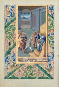 Ms Lat. Q.v.I.126 f.53v David wordt naar Saul gestuurd, uit het 