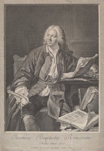 Jean-Baptiste Rousseau door Jean Daullé, after Jacques Andre Joseph Camelot Aved