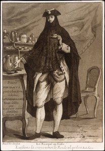 Titelpagina uit Divers Portraits, pub. 1775 (ets) door Jean David Genois