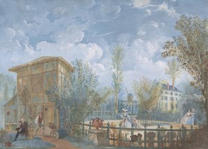 Figuren in een tuin, 1784