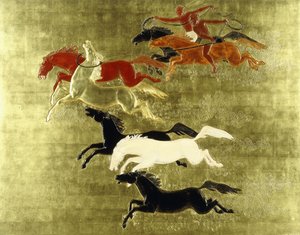 Verovering van het paard, ca. 1934 door Jean Dunand
