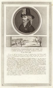 Portret van Francois de Charette door Jean Duplessi Bertaux
