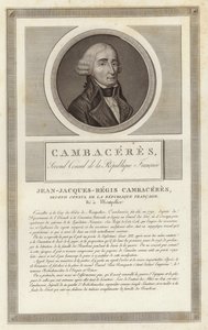 Portret van Jean Jacques Regis de Cambaceres