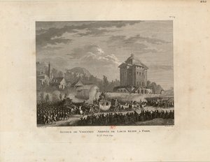 Terugkeer uit Varennes, Aankomst van Louis Capet in Parijs, 1802 door Jean Duplessis Bertaux