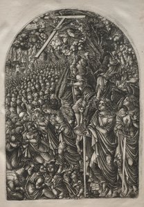 De Apocalyps: Vier engelen houden de winden tegen, 1546-1556 door Jean Duvet