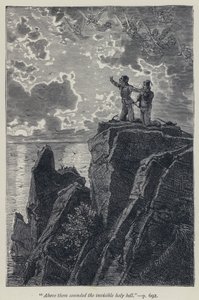 "Boven hen klonk de onzichtbare heilige bel" (gravure)