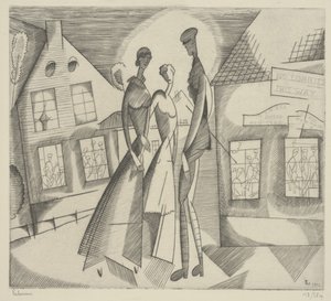 Avond in het Dorp door Jean Emile Laboureur