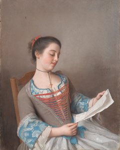 Italiaans: La bella lectora
Frans: La liseuse door Jean Étienne Liotard