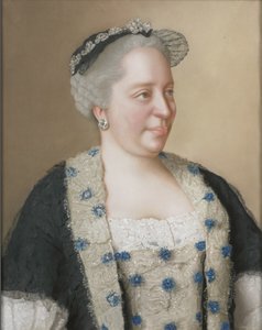 Portret van keizerin Maria Theresia van Oostenrijk 1717-1780, 1762 door Jean Étienne Liotard