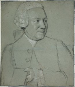 Portret van een man met een boek, naar rechts gedraaid door Jean Étienne Liotard