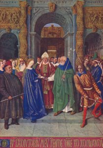 Het Huwelijk van de Maagd, ca. 1455, 1939 door Jean Fouquet