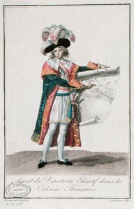 Franse koloniale agent tijdens de periode van het Directoire