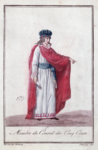 Lid van de Raad van de Vijfhonderd tijdens de Directoire periode, 1795-99 door Jean Francois Garneray